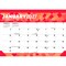 Plato; Large Print | 2027 15.5 x 11 Inch Monthly Desk Pad Calendar | Sticker Sheet; Category:Desk Calendars; Image:2